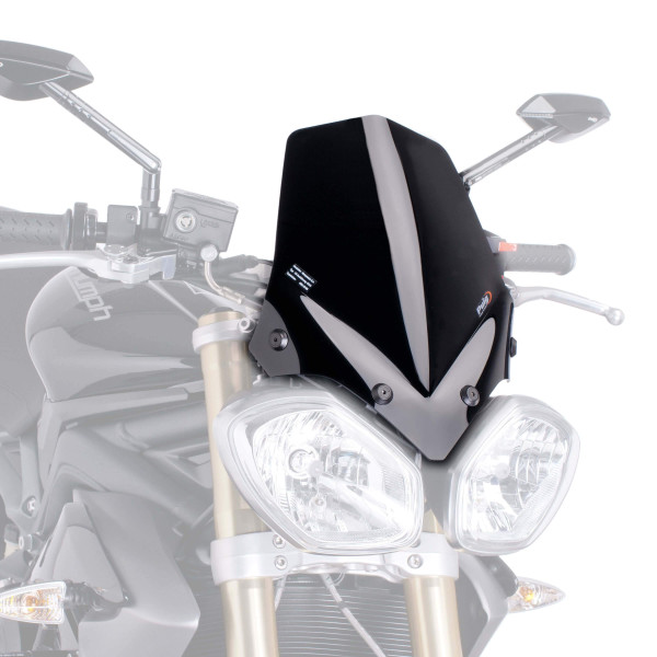 Puig Puig sport screen | black (opaque) | triumph speed triple 1050 2011>2015